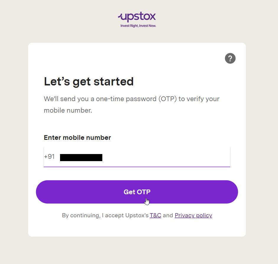 Login Screen
